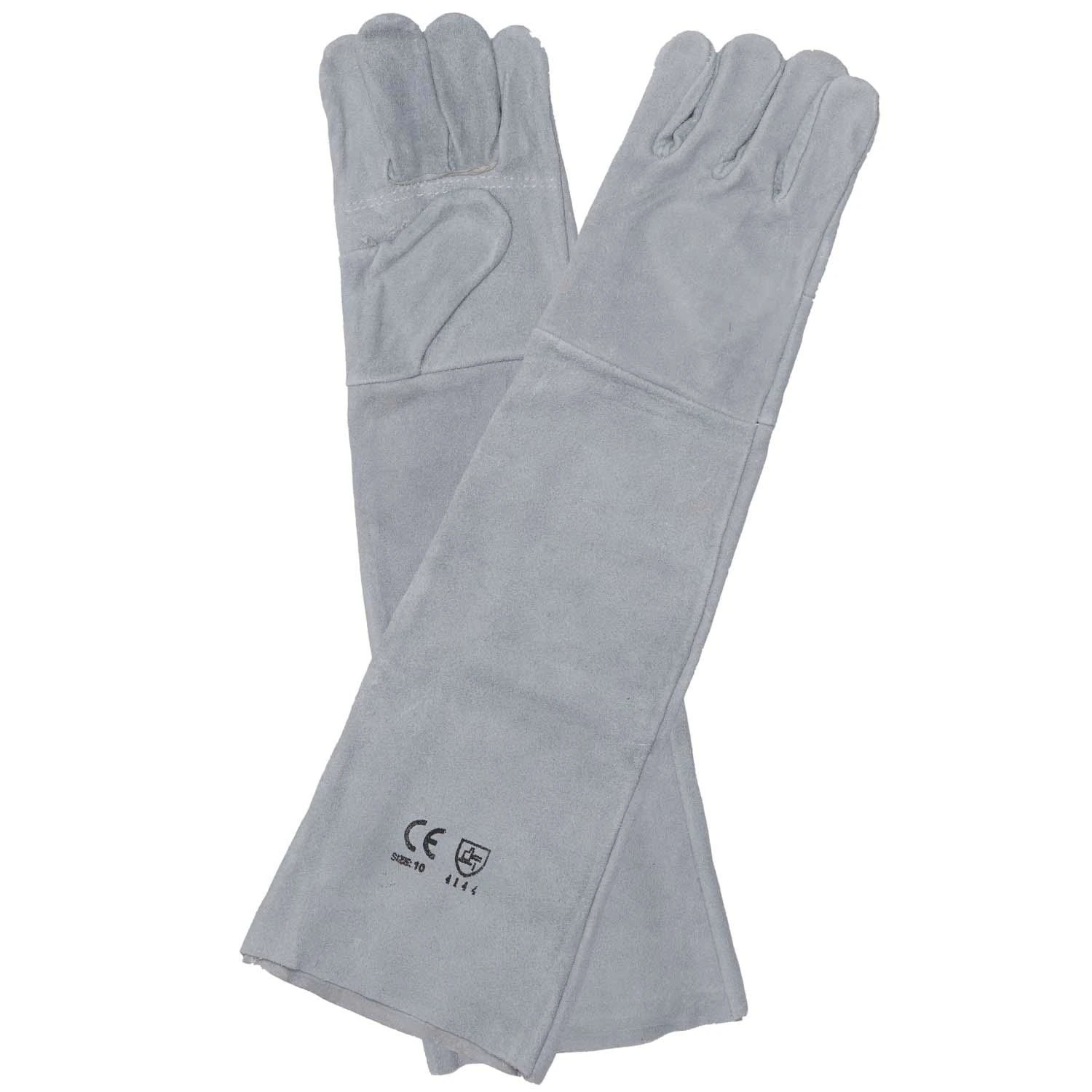 Chrome leather double palm glove shoulder length 16"