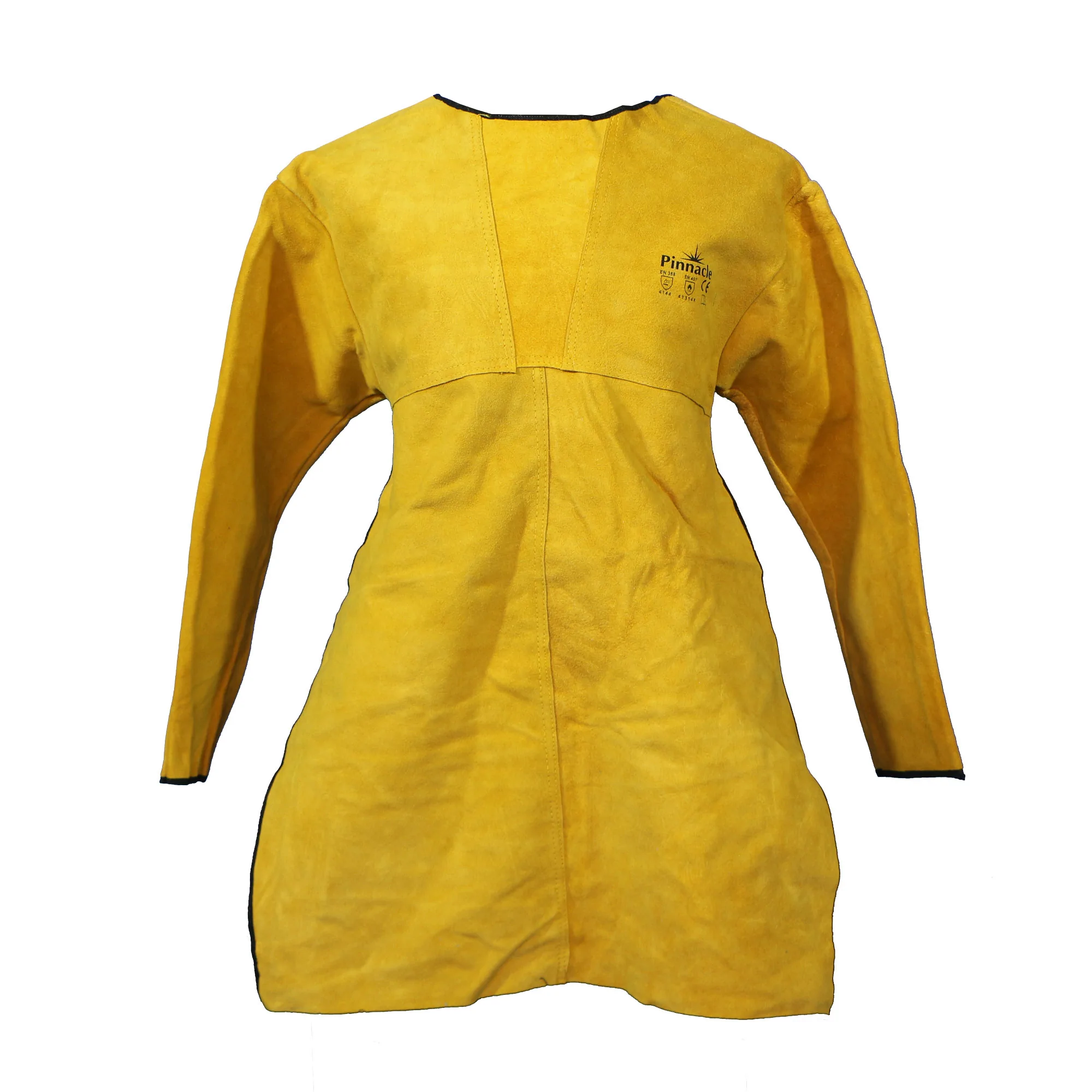 Yellow suede leather welding yoke & apron in one