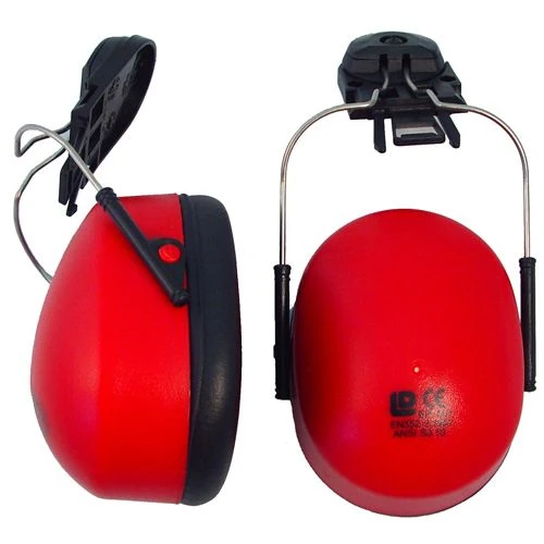 Ear muff attachment for hard hat